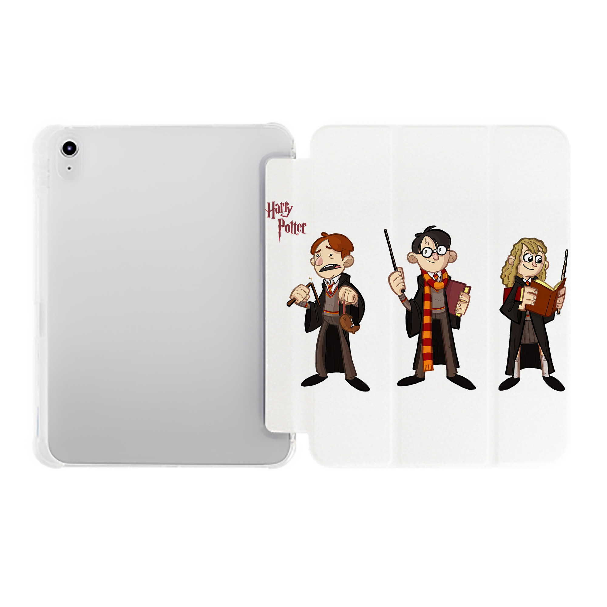 （画像用） Harry Potter ハリー・ポッターシリーズ IPad ケース ペン収納付き 三つ折りスタンド PUレザー×シリコン 対応機種9.5/10.5/10.9インチ